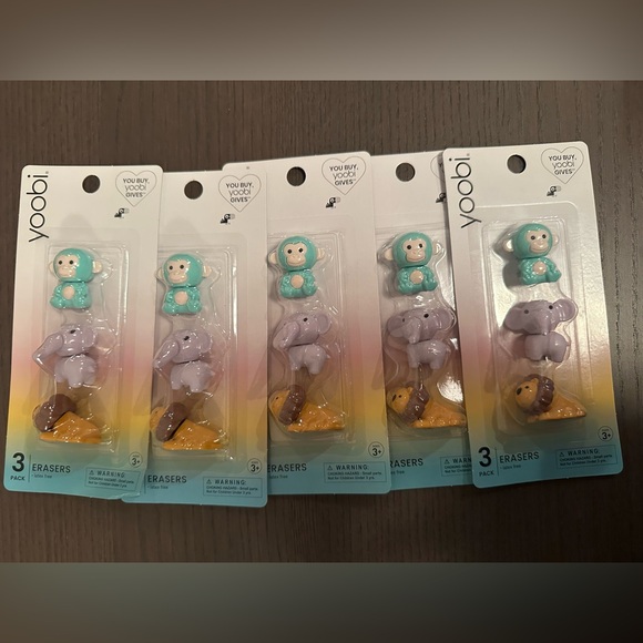 4 Yoobi Pens or Eraser Pack (4 total items) - Picture 8 of 9